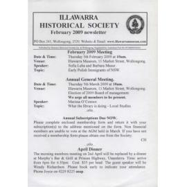 Illawarra Historical Society Bulletin February 2009