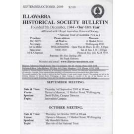 Illawarra Historical Society Bulletin September-October 2009