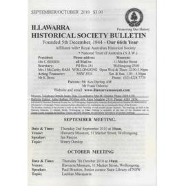 Illawarra Historical Society Bulletin September-October 2010