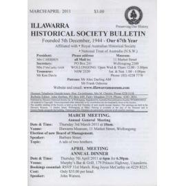 Illawarra Historical Society Bulletin March-April 2011