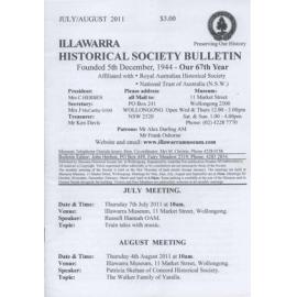 Illawarra Historical Society Bulletin July-August 2011