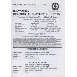 Illawarra Historical Society Bulletin September-October 2011