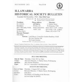 Illawarra Historical Society Bulletin July-August 2013