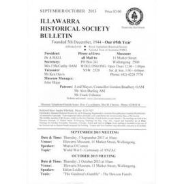 Illawarra Historical Society Bulletin September-October 2013