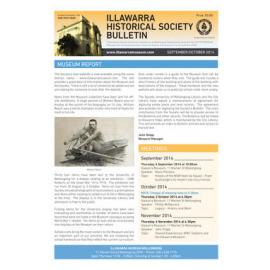 Illawarra Historical Society Bulletin September-October 2014