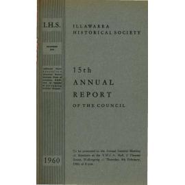 15th Annual Report of the Illawarra Historical Society 1959