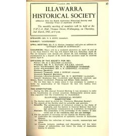 Illawarra Historical Society Bulletin February 1961