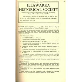 Illawarra Historical Society Bulletin April 1961