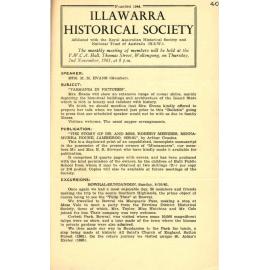 Illawarra Historical Society Bulletin October 1961