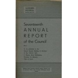 17th Annual Report of the Illawarra Historical Society 1961