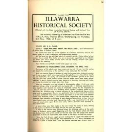 Illawarra Historical Society Bulletin April 1962