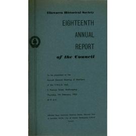 18th Annual Report of the Illawarra Historical Society 1962