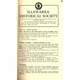 Illawarra Historical Society Bulletin June 1963