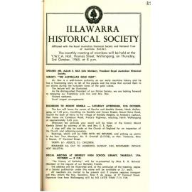 Illawarra Historical Society Bulletin September 1963