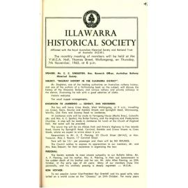 Illawarra Historical Society Bulletin October 1963
