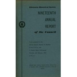 19th Annual Report of the Illawarra Historical Society 1963