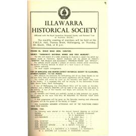Illawarra Historical Society Bulletin February 1964