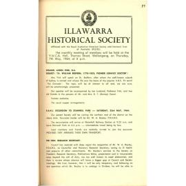 Illawarra Historical Society Bulletin April 1964