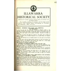 Illawarra Historical Society Bulletin November 1964