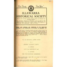 Illawarra Historical Society Bulletin November 1965