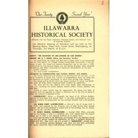 Illawarra Historical Society Bulletin February 1966