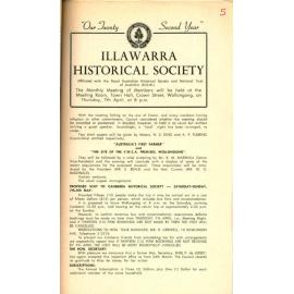 Illawarra Historical Society Bulletin March 1966