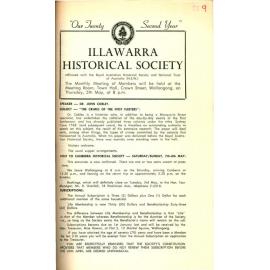Illawarra Historical Society Bulletin April 1966