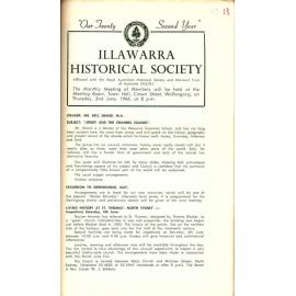 Illawarra Historical Society Bulletin May 1966