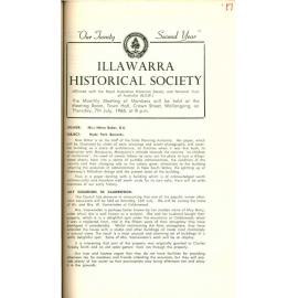 Illawarra Historical Society Bulletin June 1966