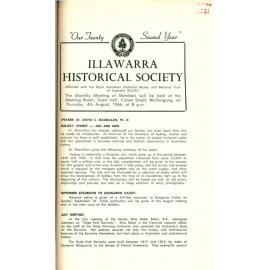 Illawarra Historical Society Bulletin July 1966