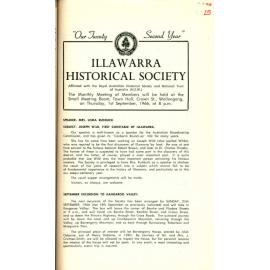 Illawarra Historical Society Bulletin August 1966