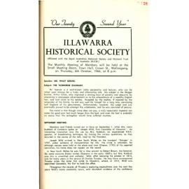 Illawarra Historical Society Bulletin September 1966