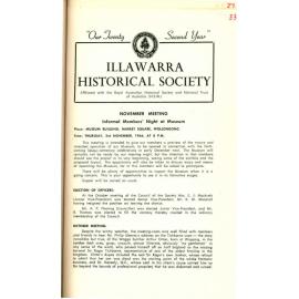 Illawarra Historical Society Bulletin October 1966