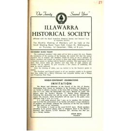 Illawarra Historical Society Bulletin November 1966