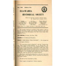 Illawarra Historical Society Bulletin May 1968
