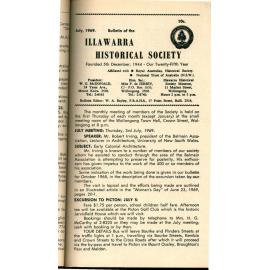 Illawarra Historical Society Bulletin July 1969