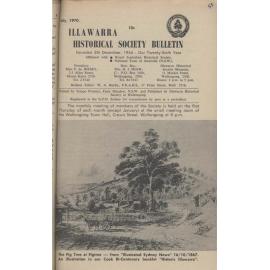 Illawarra Historical Society Bulletin July 1970