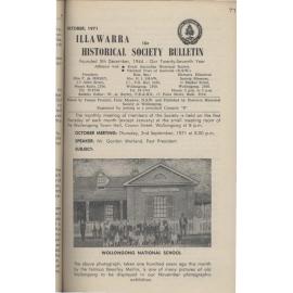 Illawarra Historical Society Bulletin October 1971