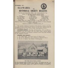 Illawarra Historical Society Bulletin November 1971