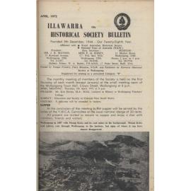 Illawarra Historical Society Bulletin April 1972