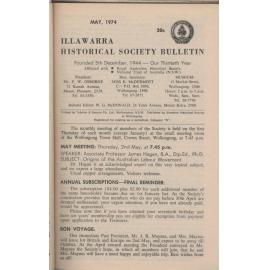 Illawarra Historical Society Bulletin May 1974