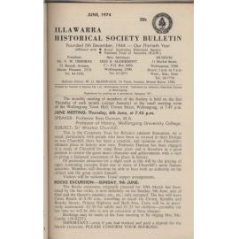 Illawarra Historical Society Bulletin June 1974