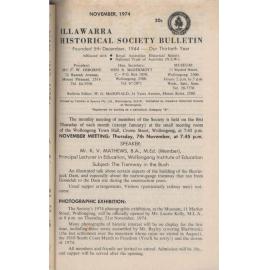 Illawarra Historical Society Bulletin November 1974