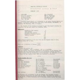 30th Annual Report of the Illawarra Historical Society 1974