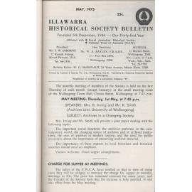 Illawarra Historical Society Bulletin May 1975