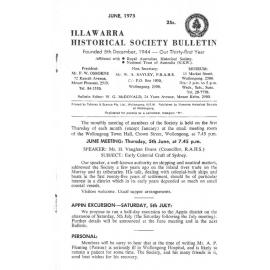 Illawarra Historical Society Bulletin June 1975