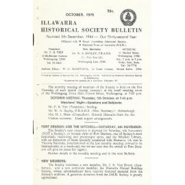 Illawarra Historical Society Bulletin October 1976
