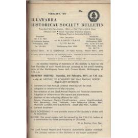 Illawarra Historical Society Bulletin February 1977