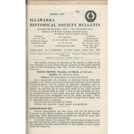 Illawarra Historical Society Bulletin March 1977