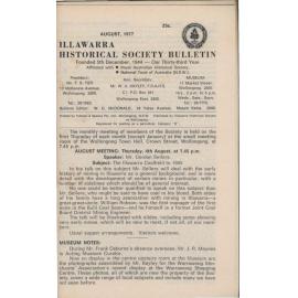 Illawarra Historical Society Bulletin August 1977